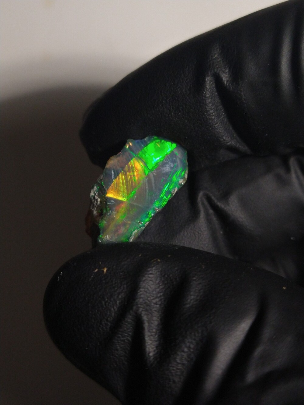 10.7 Carat High Grade Natural Smoked Black Opal Rough Crystal Gemstone